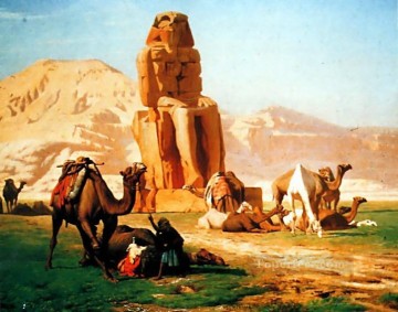 ジャン・レオン・ジェローム Painting - メムノンの巨像 ギリシャ アラビア オリエンタリズム ジャン レオン ジェローム